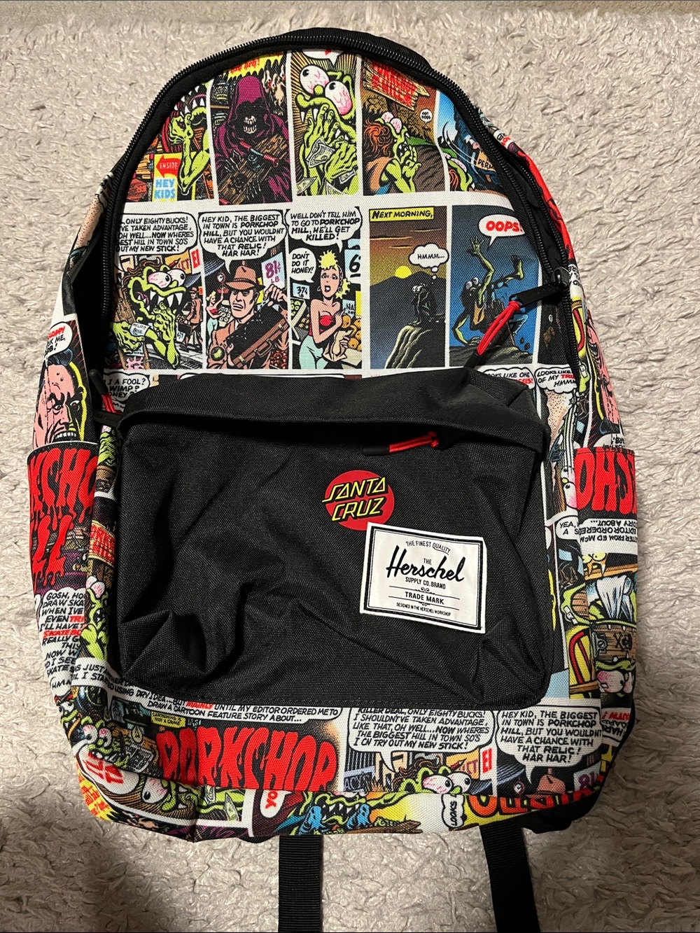 Herschel Supply Company and Santa Cruz Comic-Print Backpack